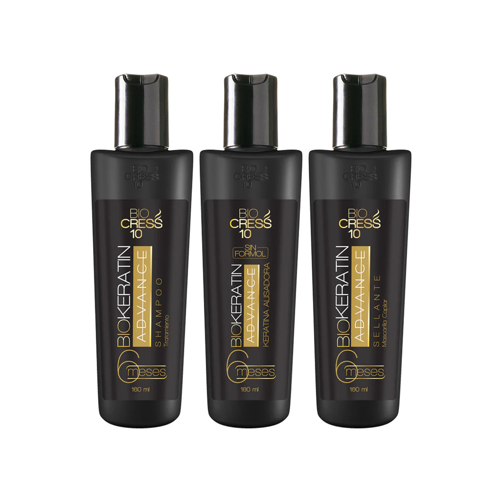 KIT ALISADO BIOKERATIN ADVANCE X 160 ML BIOCRESS –