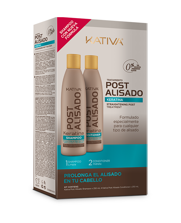Tratamiento Capilar Keratina Kativa Cromantic Post Alisado Como