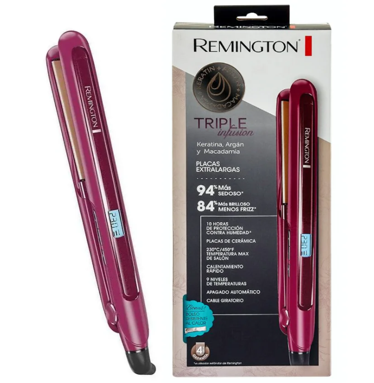 Plancha Alisadora Remington Triple Infusion – Remington Colombia