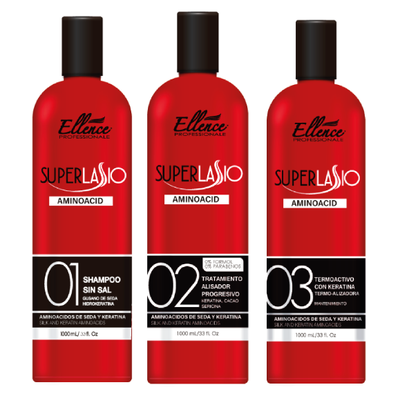 KIT AMINOACIDOS SUPER LASSIO X1000ML ELLENCE PROFESSIONALE