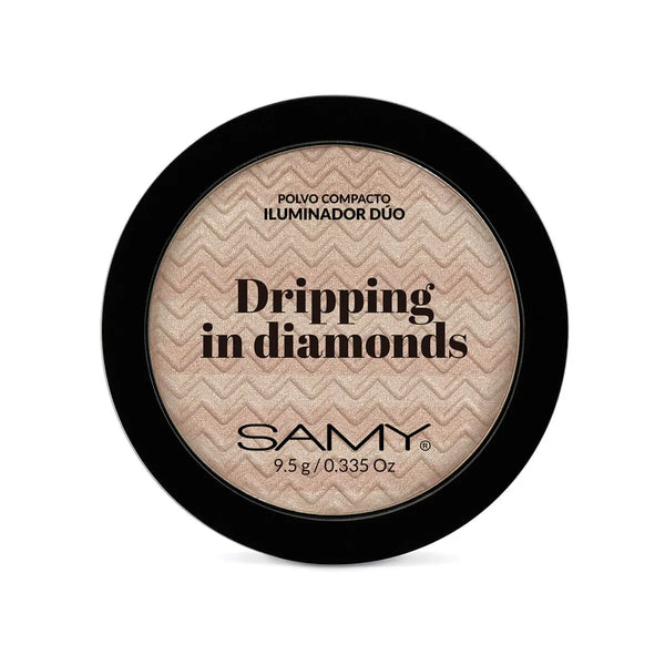 POLVO COMPACTO ILUMINADOR DRIPPING IN DIAMONDS - SAMY
