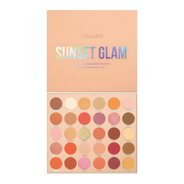 PALETA DE SOMBRAS SUNSET GLAM - SAMY