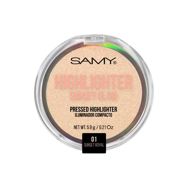 POLVO COMPACTO ILUMINADOR SUNSET ROYAL - SAMY