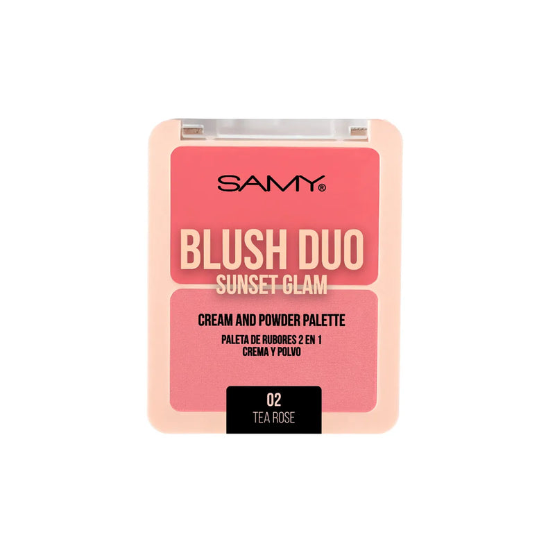 RUBOR 2 EN 1 TEA ROSE - SAMY