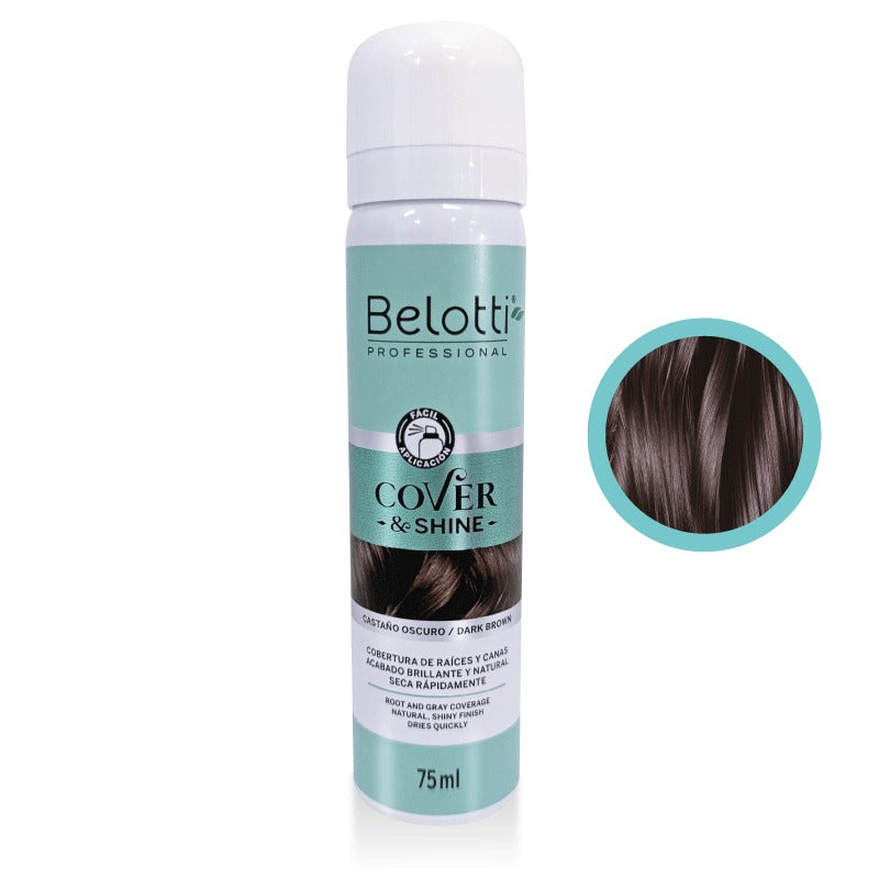 COVER & SHINE CASTAÑO OSCURO 75ML - BELOTTI