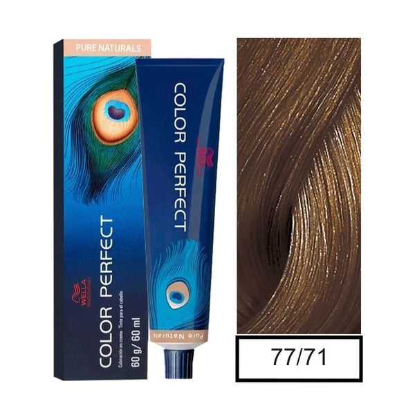 77.71 RUBIO MEDIANO INTENSO MARRÓN CENIZA COLOR PERFECT - WELLA