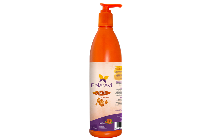 ACEITE CORPORAL NARANJA CON CALENDULA 500 ML - BELARAVI