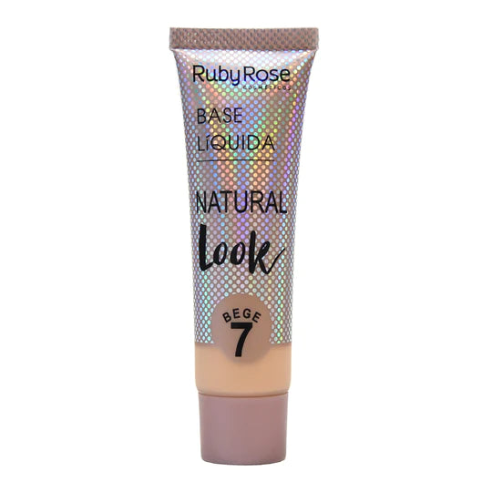 BASE LÍQUIDA NATURAL LOOK BEIGE 7 - RUBY ROSE