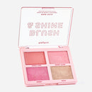 PALETA BLUSH ILUMINADOR SHINE ROSE GOLD - RUBY ROSE