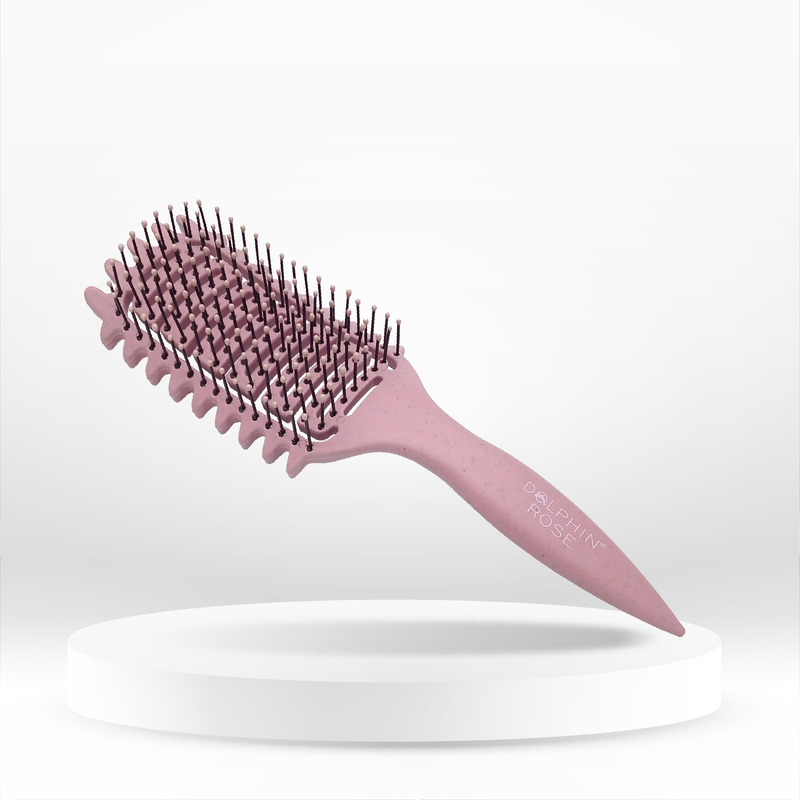 CEPILLO PARA RIZOS MANGO HUESO P355 - DOLPHIN ROSE