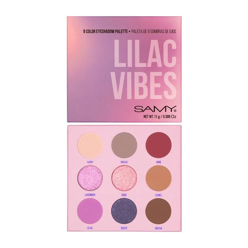 PALETA SOMBRAS X 9 LILAC VIBES - SAMY