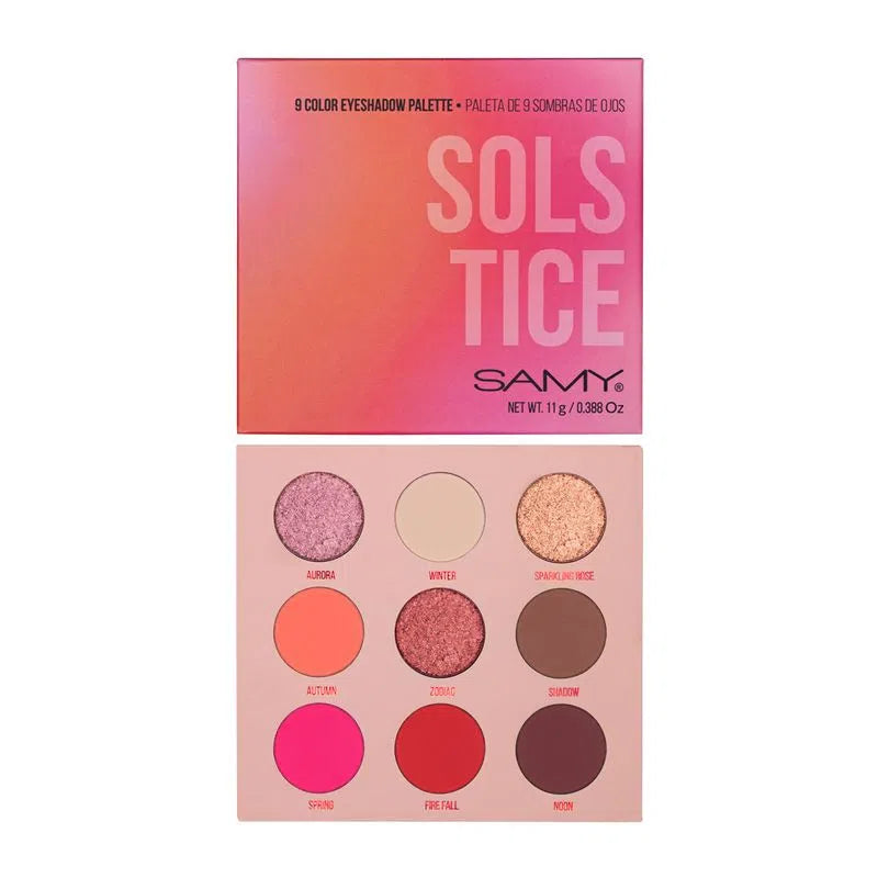 PALETA SOMBRAS X 9 SOLSTICE - SAMY