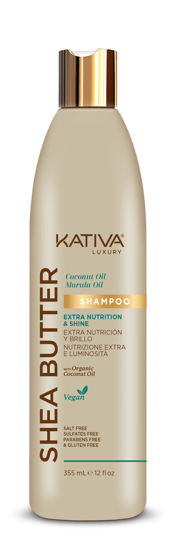 SHAMPOO SHEA BUTTER COCONUT MARULA X 355 ML - KATIVA