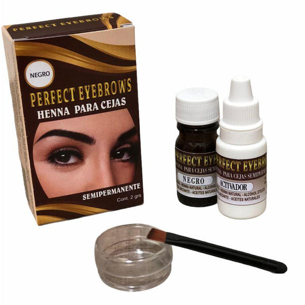 HENNA PARA CEJAS NEGRO - PERFECT EYEBROWS – 